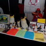 our-booth-again-with-betty-michelle-medium Betty and Michelle and our flock of penguins!