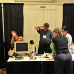 setting-up-our-booth-medium Setting up our booth!