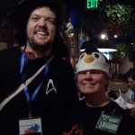 Our LinuxChix LA Dead Dog Party @ Islands! Jill & Robert :-)